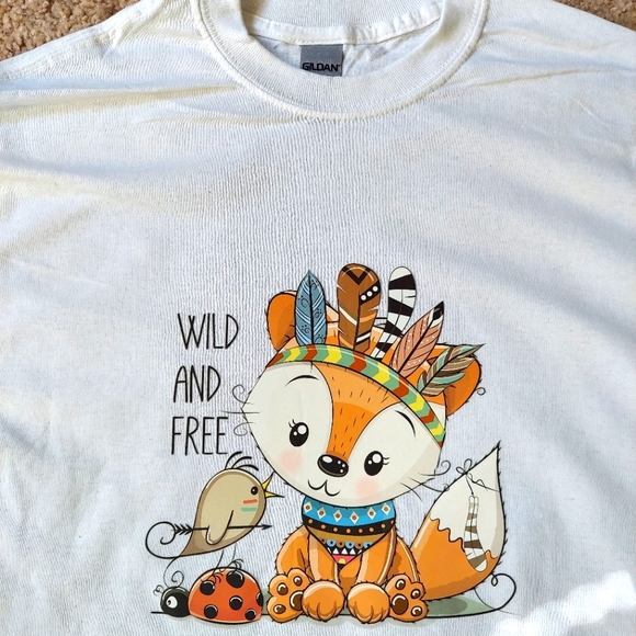 Cute Little Fox T Shirt - Picture 2 of 3